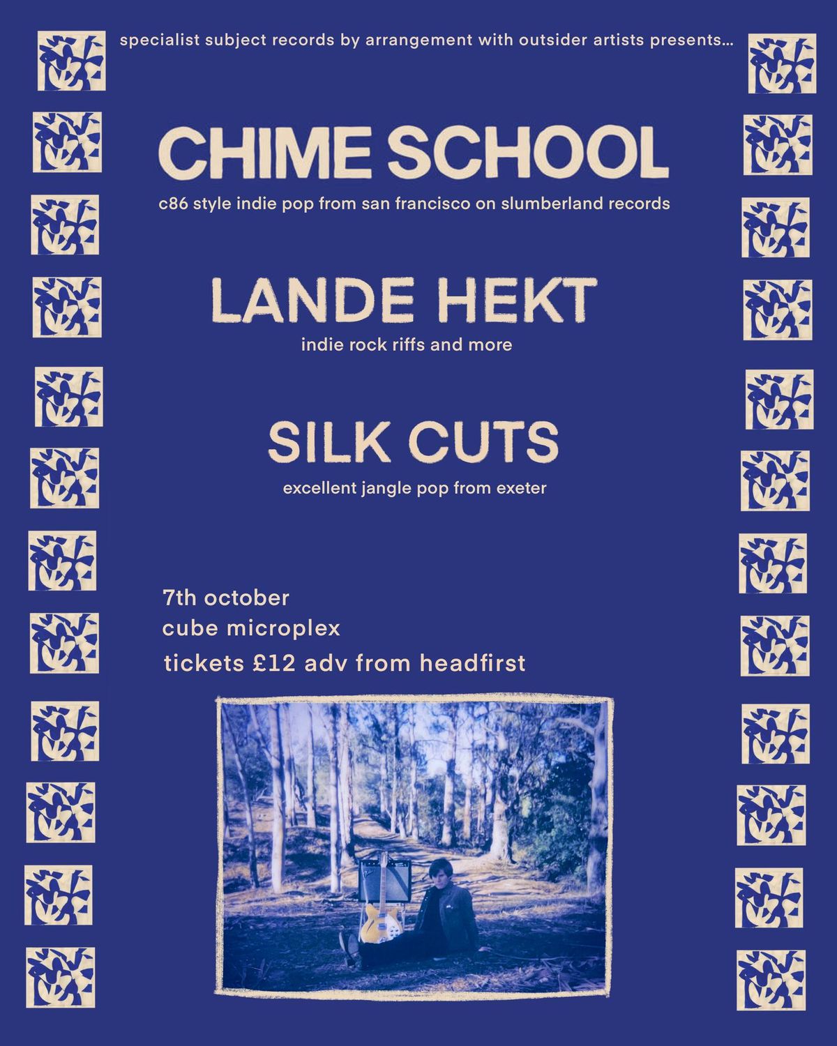 CHIME SCHOOL, LANDE HEKT and SILK CUTS live at The Cube