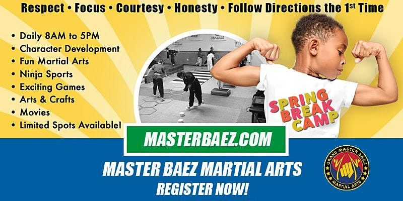 You are invited to the Martial Arts Life Skills Spring Break Camp!