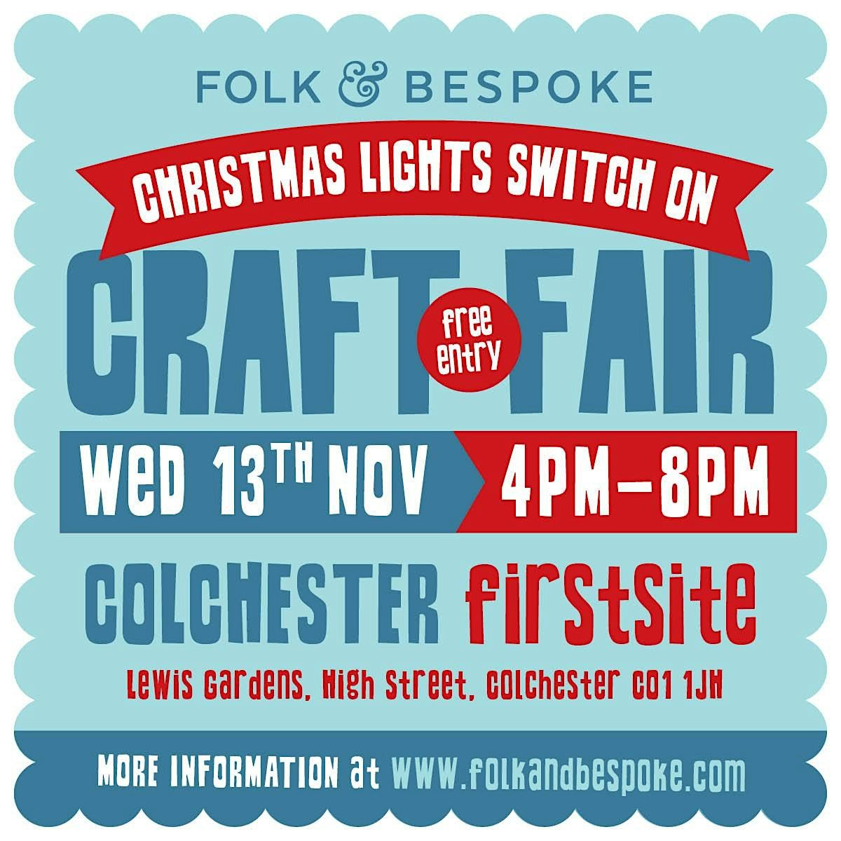 Folk & Bespoke Christmas Lights Switch on Artisan Craft Market