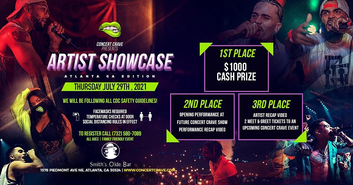 Concert Crave Artist Showcase - Atlanta, GA 7.29.21