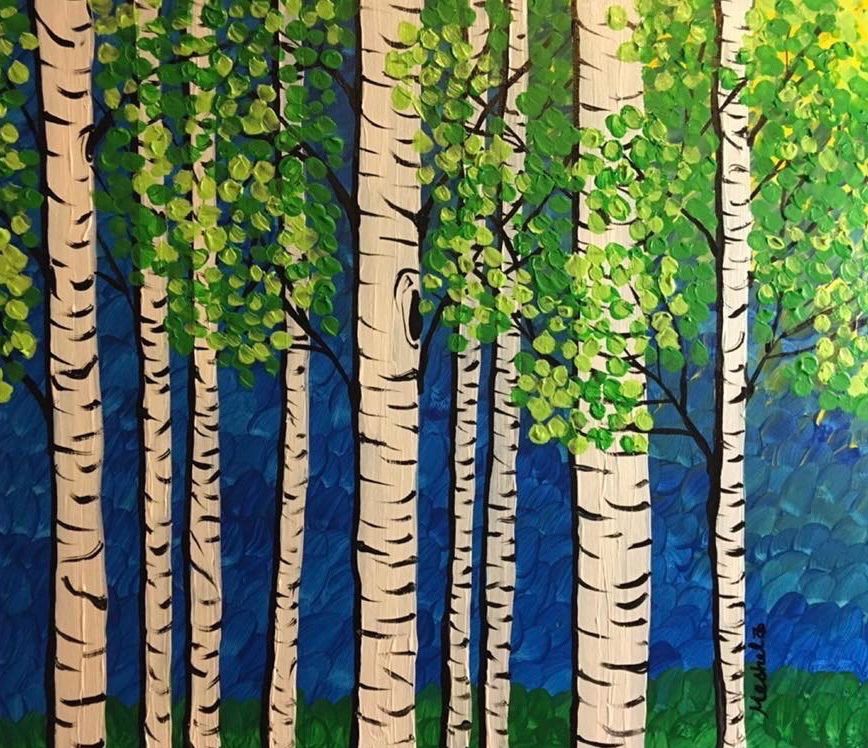 Lakehouse Homestore \u201cSpring Birches\u201d Paint, Sip & Snack 