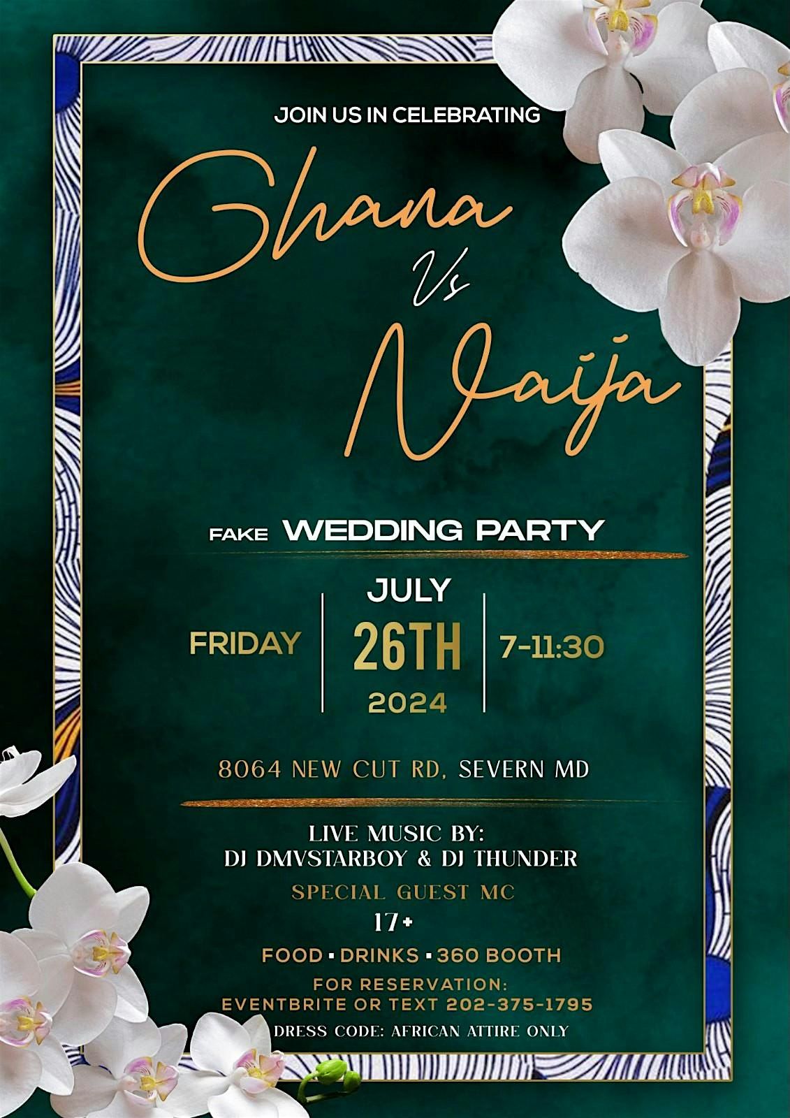 Ghana Vs Najia  FAKE WEDDING PARTY
