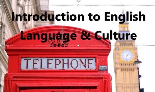 Introduction to English Language & Culture - 5 week Course (excludes 16th February)
