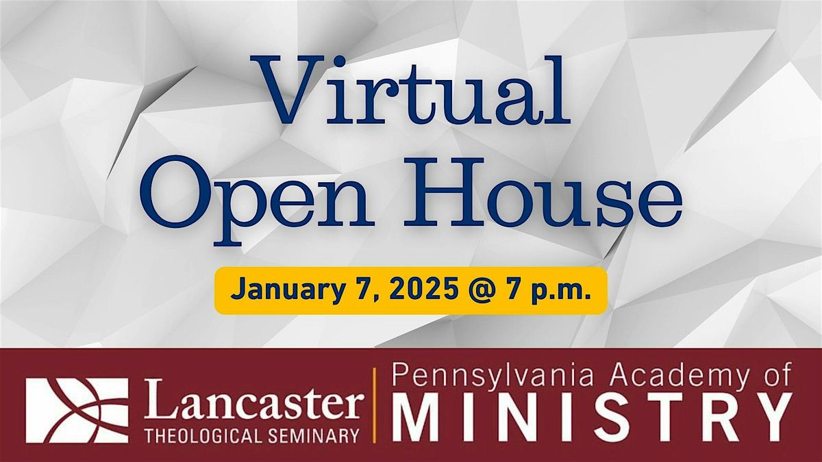 Virtual Open House Information Session: Pennsylvania Academy of Ministry