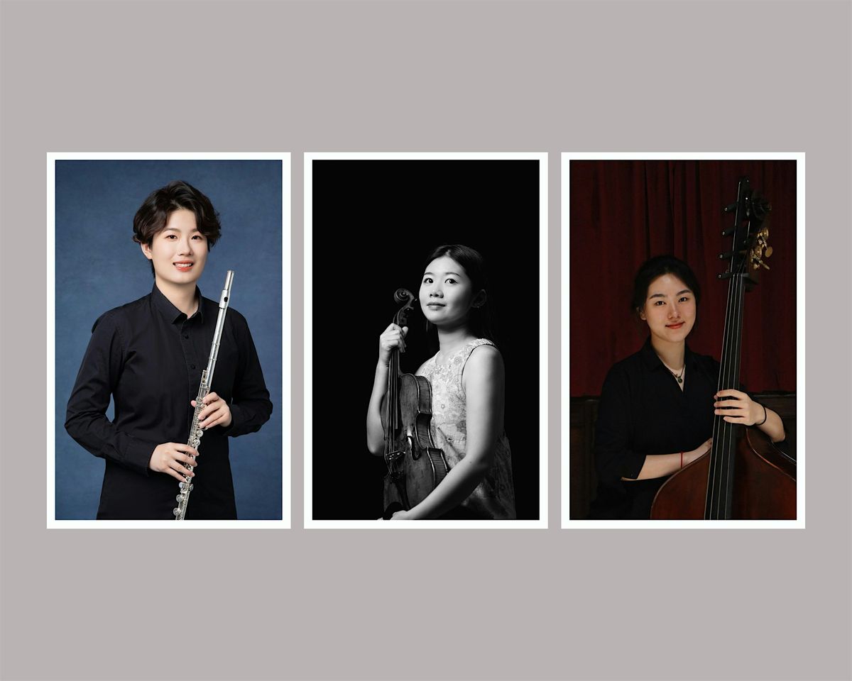 Lunchtime Flute, Viola & Bass Concert: Xinping Gao, Jiayun Long & Ruohua Li