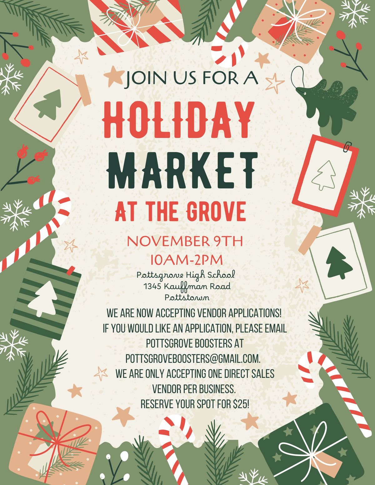 Pottsgrove Booster Club Holiday Vendor & Craft Show