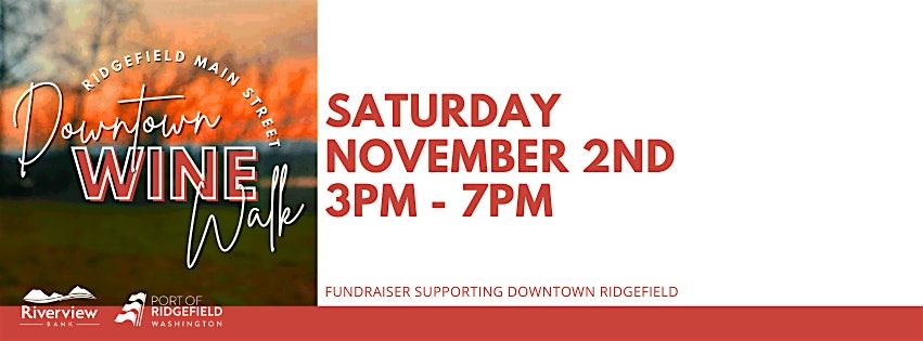 Fall Wine Walk in Downtown Ridgefield