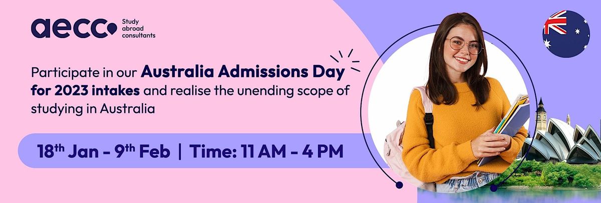 Attend Australia Admissions Day in Pune
