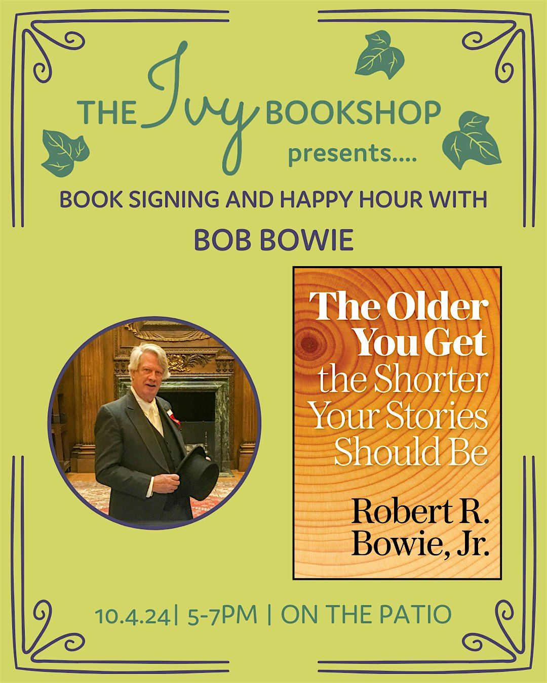 Book Signing Happy Hour with Bob Bowie & Featured Writers