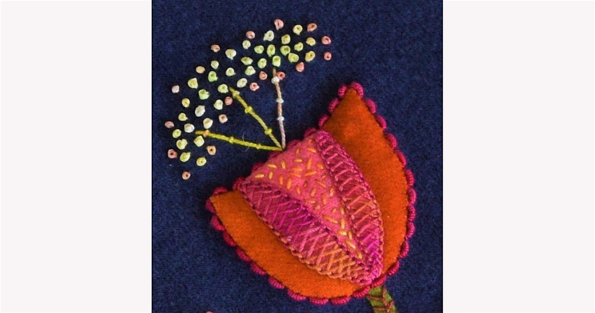 EMBELLISHING STITCH ON FELT: Saturday, December 14, 10:00 am-1:00 pm