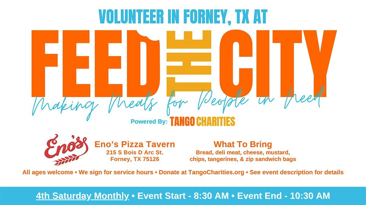 Feed The City Forney: Making Meals for People In Need