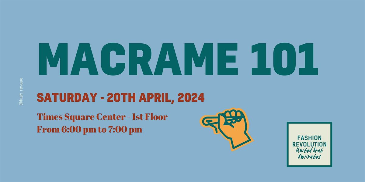 Macrame 101 Workshop