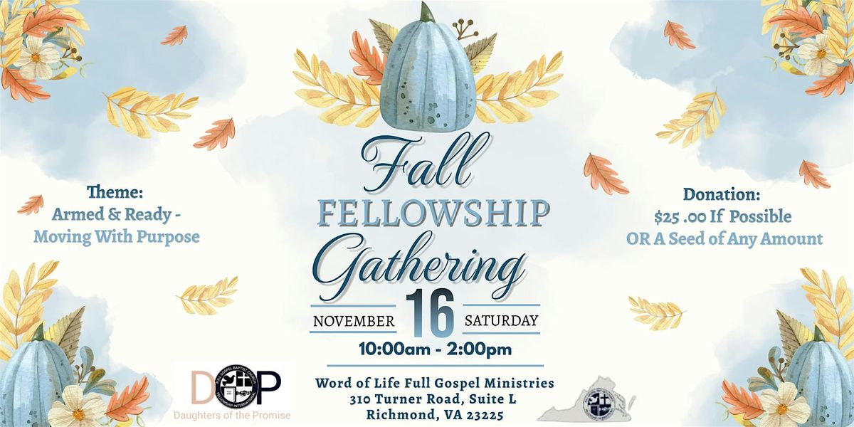 Fall Fellowship Gathering