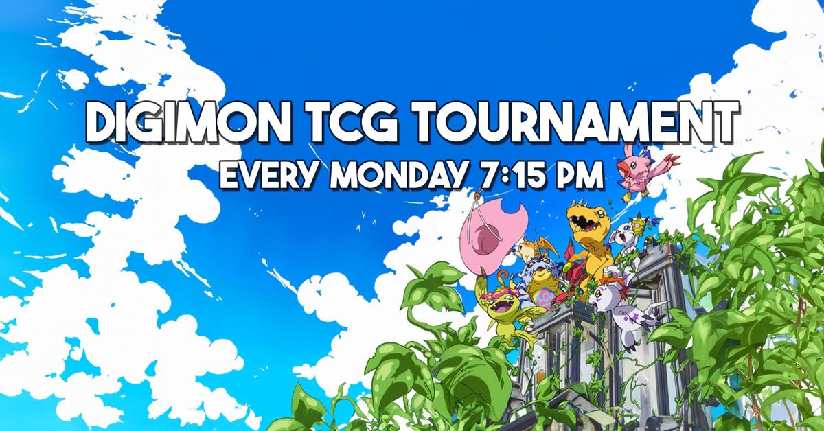 Digi Mondays! Weekly Digimon TCG Tournament at Top Deck Keep, Riverside