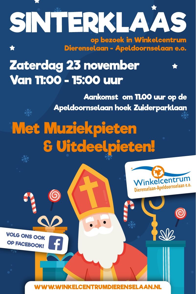 Sinterklaas bezoekt ons winkelcentrum!