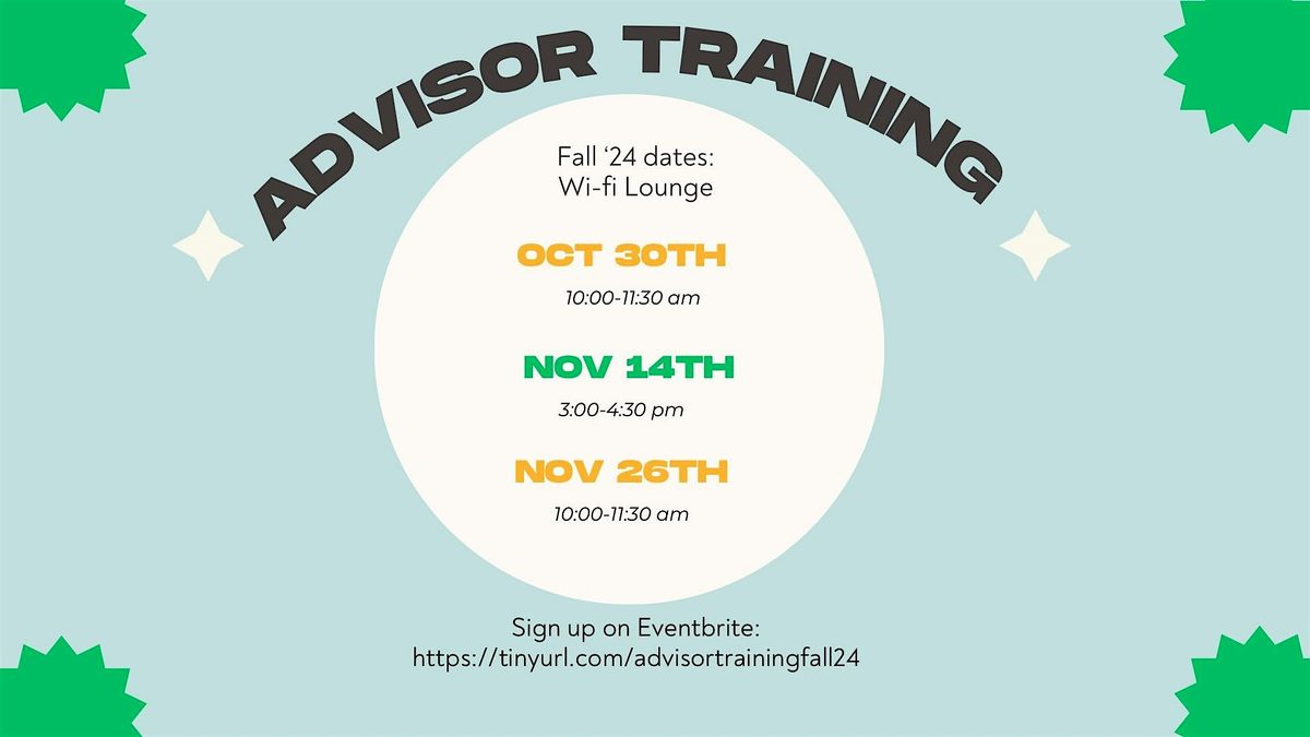 Advisor Training