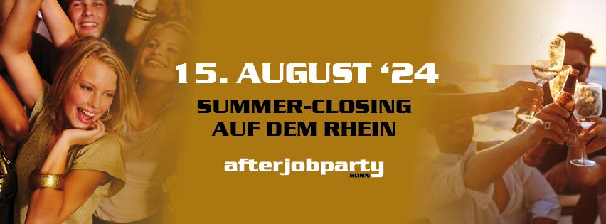 AfterJob Summer-Closing auf dem Rhein