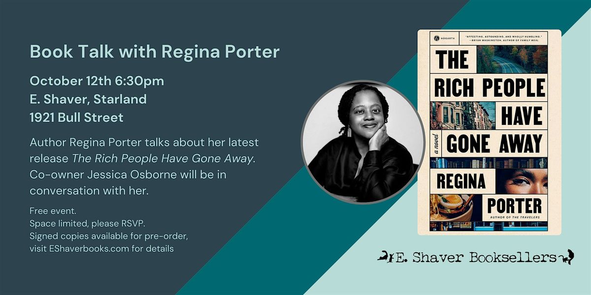 Book Talk with Regina Porter