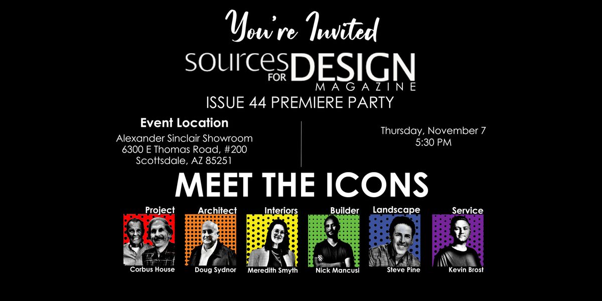 Sources for Design Issue #44 Premiere Party