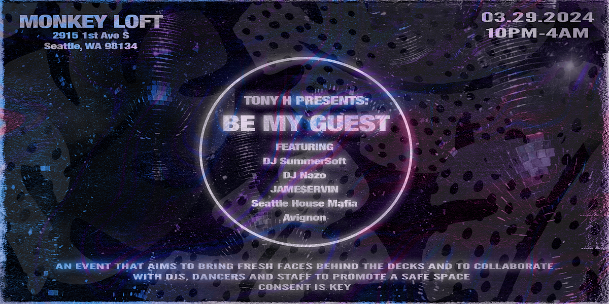 Tony H Presents: Be My Guest