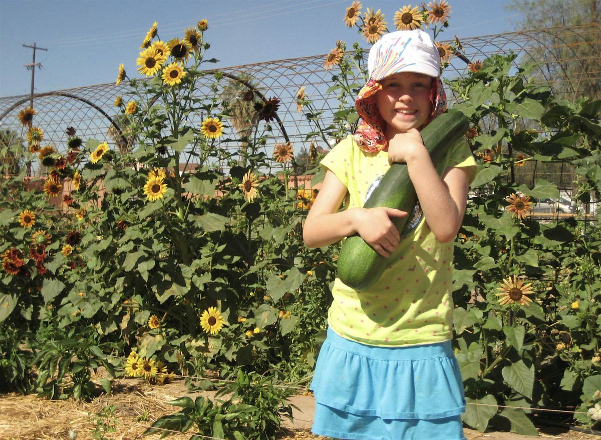 Plant and Play Family Day at Tucson Village Farm