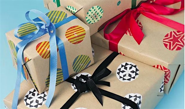 Decorate Your Own Christmas Wrapping Paper Workshop