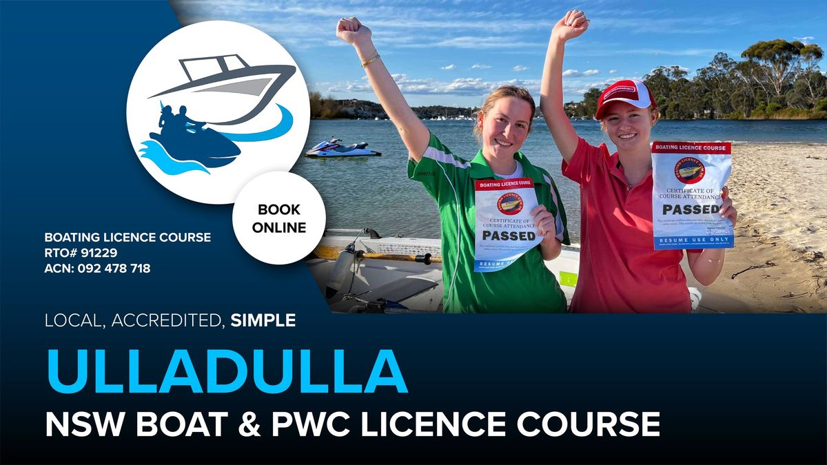 Ulladulla Boat & PWC Licence Course