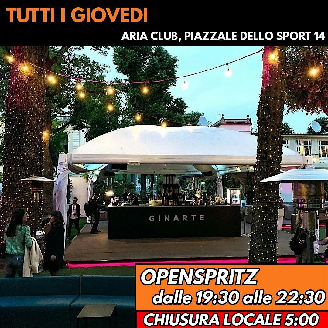 Aria Club Milano Giovedi 7 Novembre 2024 Summer AfterWork OpenSpritz