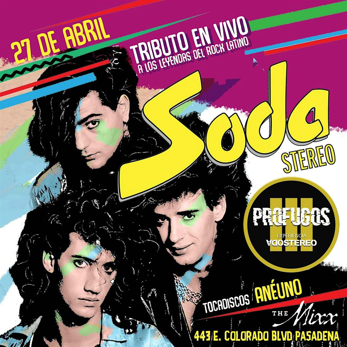 Noches Sudamericana + Tributo a Soda Stereo