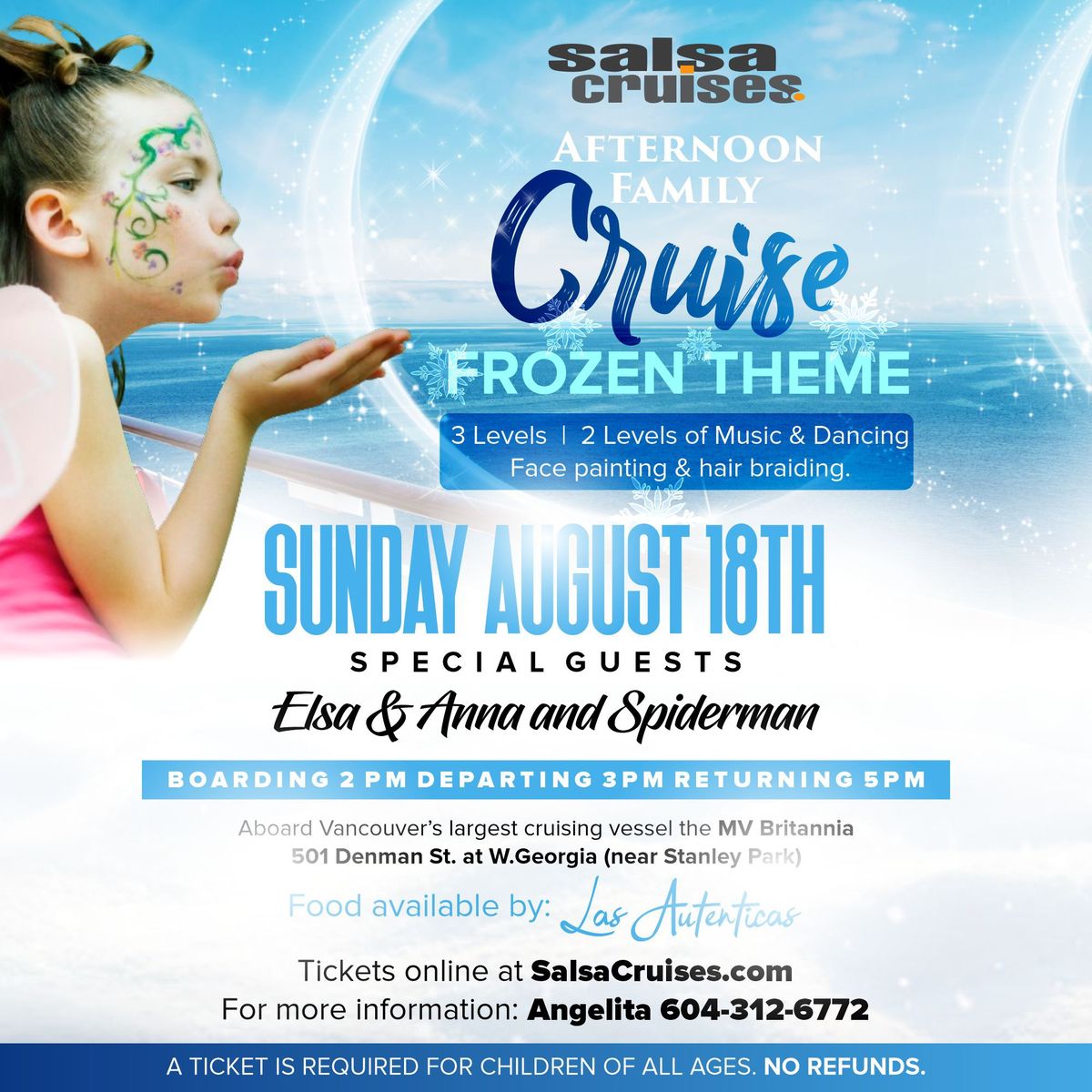 Afternoon Family Cruise \u2744\ufe0f Frozen theme - Sunday, August 18th