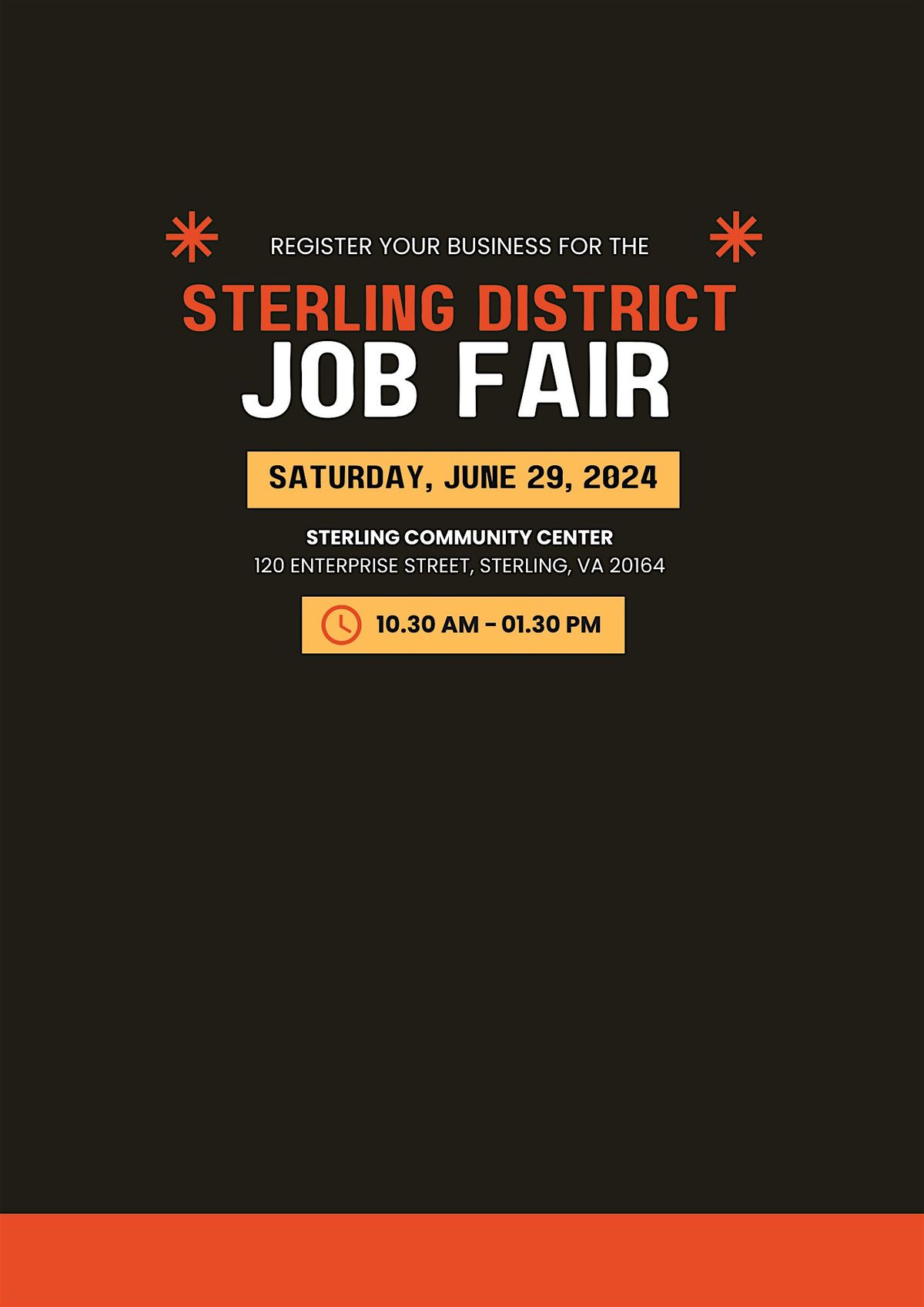 2024 Sterling District Job Fair (VENDOR REGISTRATION)
