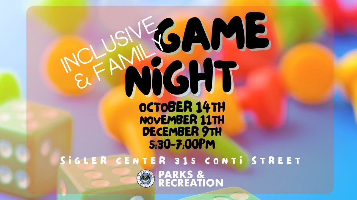 Hattiesburg Inclusive and Family Game Night 