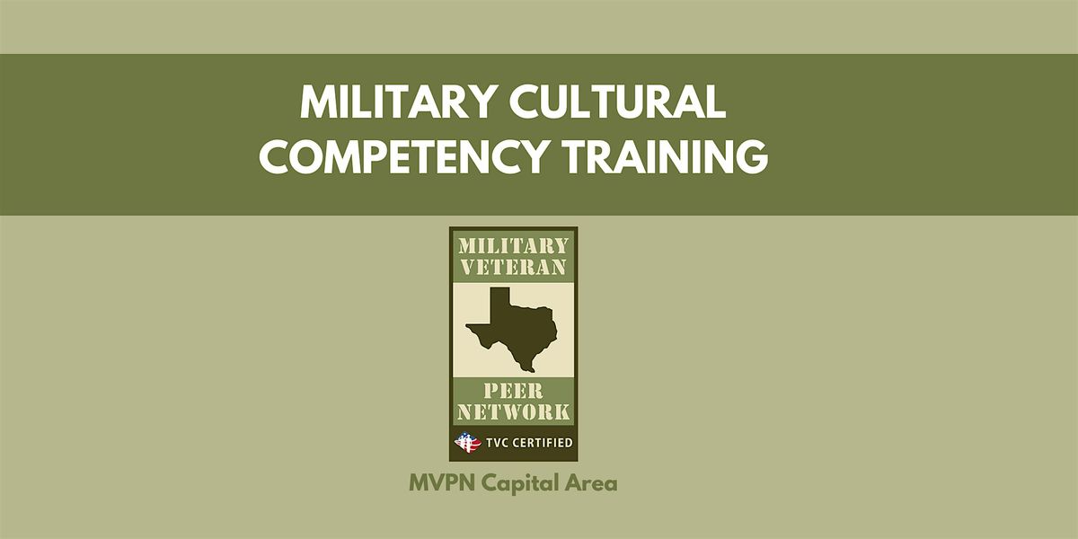 Military Cultural Competency Training