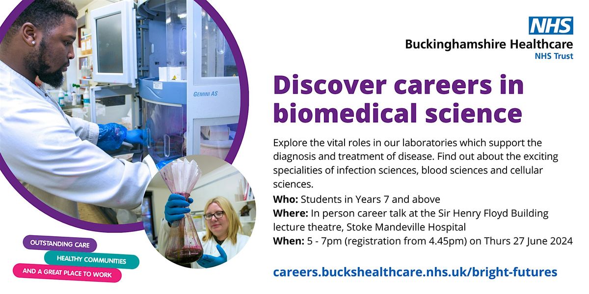 Discover careers in biomedical science