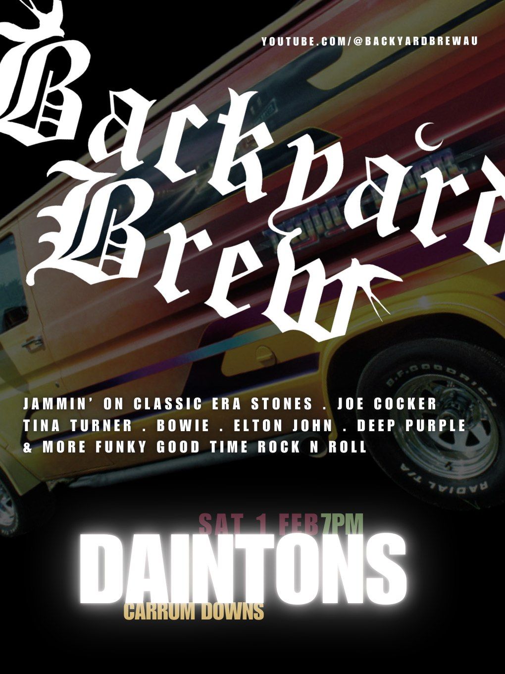 Backyard Brew Live @ Daintons Carrum Downs 01\/02\/25