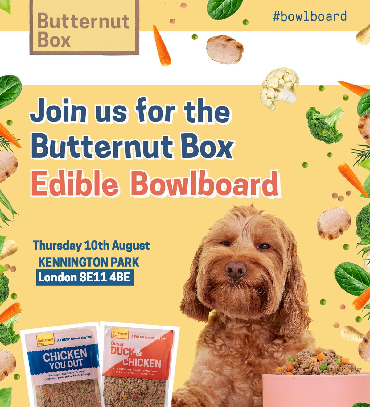 BUTTERNUT BOX INVITES YOU TO THE FIRST GIANT EDIBLE BILLBOARD, FOR DOGS!