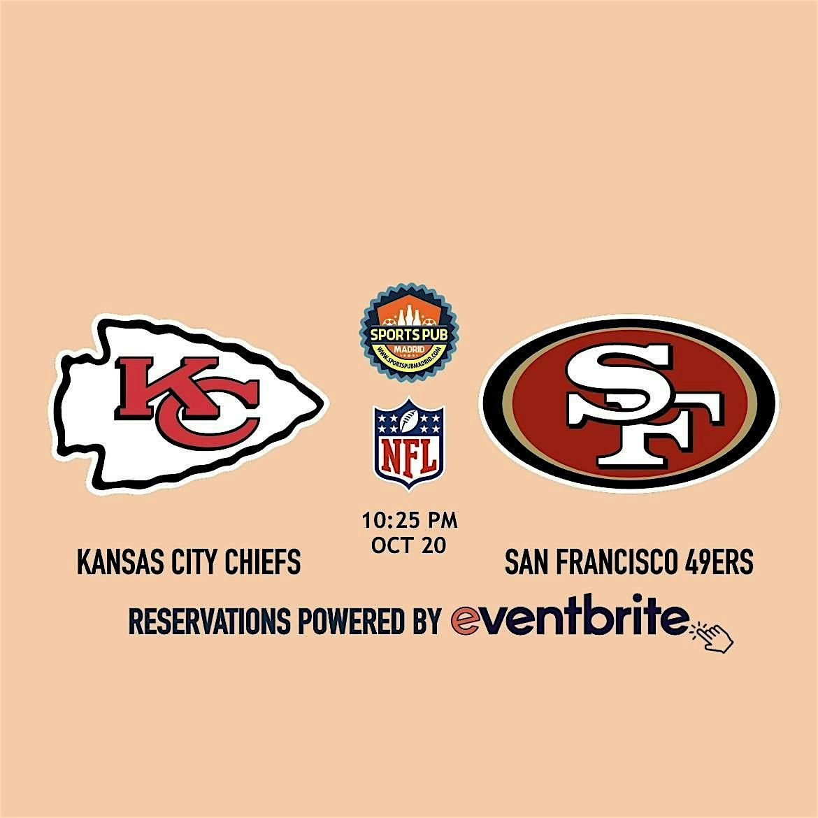 Kansas City Chiefs @ San Francisco 49ers [NFL] - Malasa\u00f1a | Pub Madrid