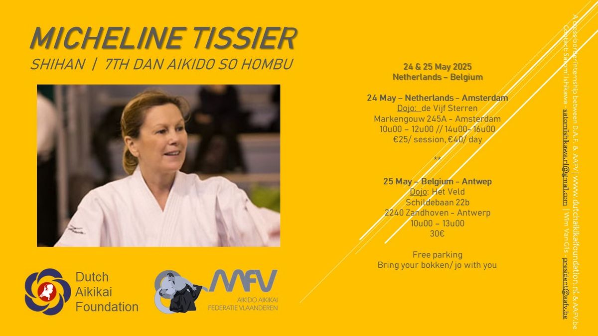 Micheline Tissier shihan in NL\/ BE