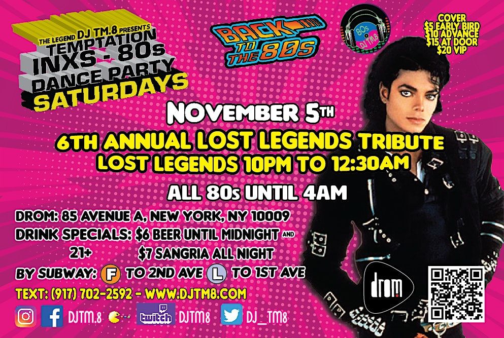 DJ TM.8's 6th Annual Lost Legends Tribute @ DROM (Nov 5, 2022)