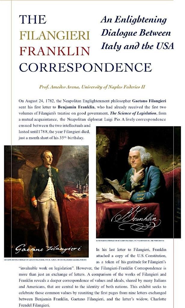 The Filangieri - Franklin correspondence