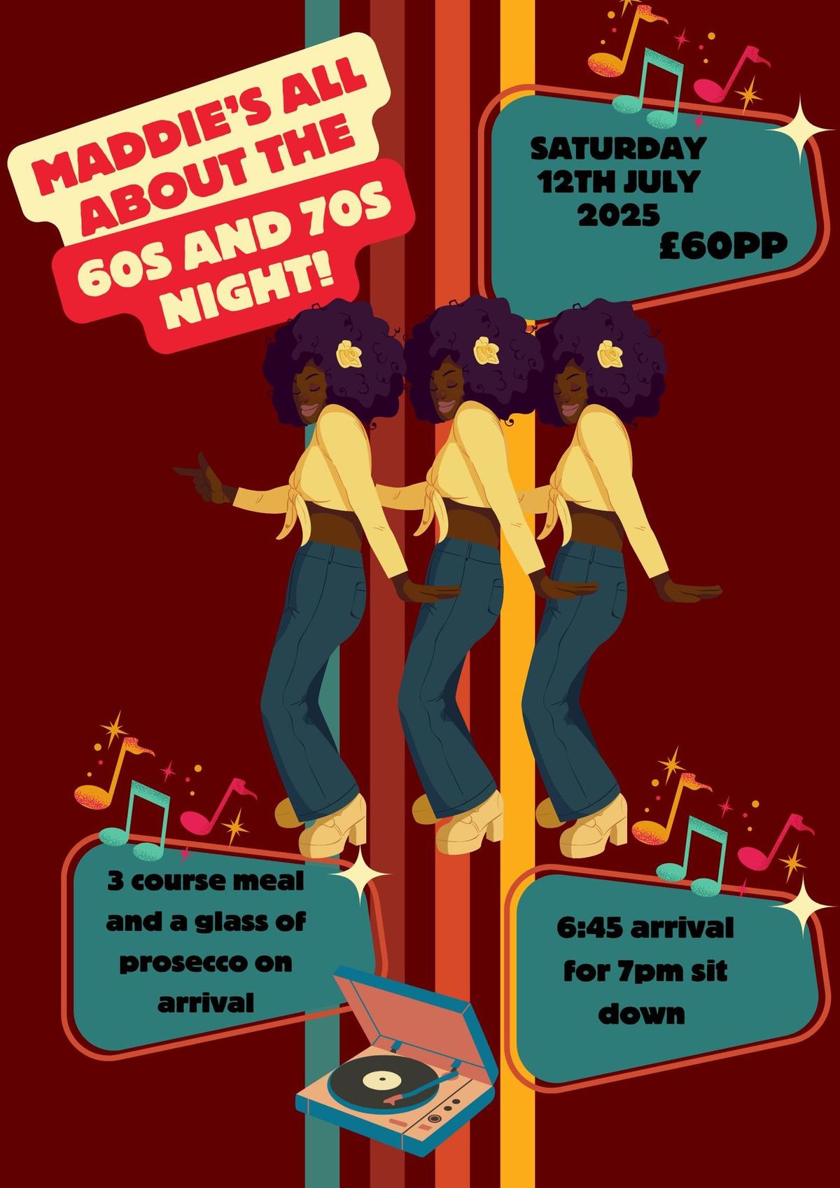 All About the 60's & 70's Tribute Night