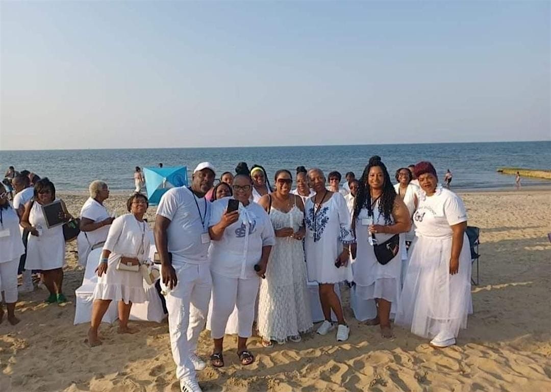 All White It's Okay to Grieve, Grief Release Event on Sarah Constant Beach!