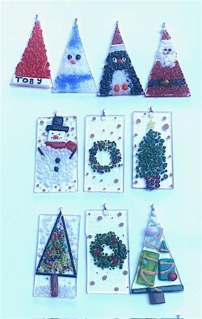 Fused Glass Hanging Decorations - For Christmas (or for all year round!)