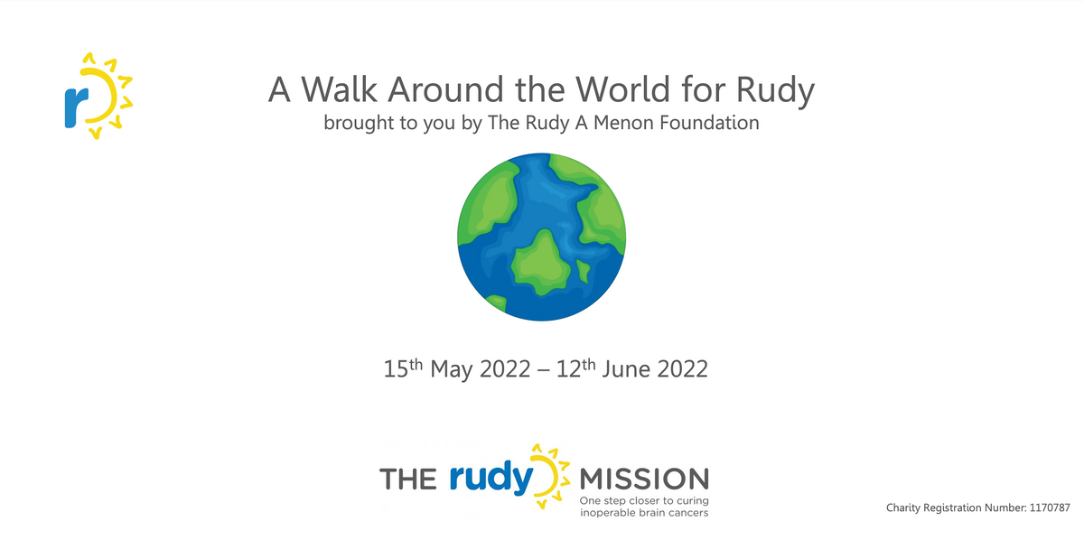A Walk Around the World for Rudy 2022, Online, 15 May to 12 June