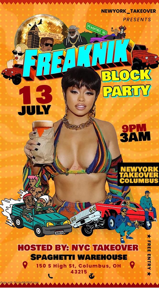 FREAKNIK NEW YORK TAKEOVER COLUMBUS BLOCK PARTY