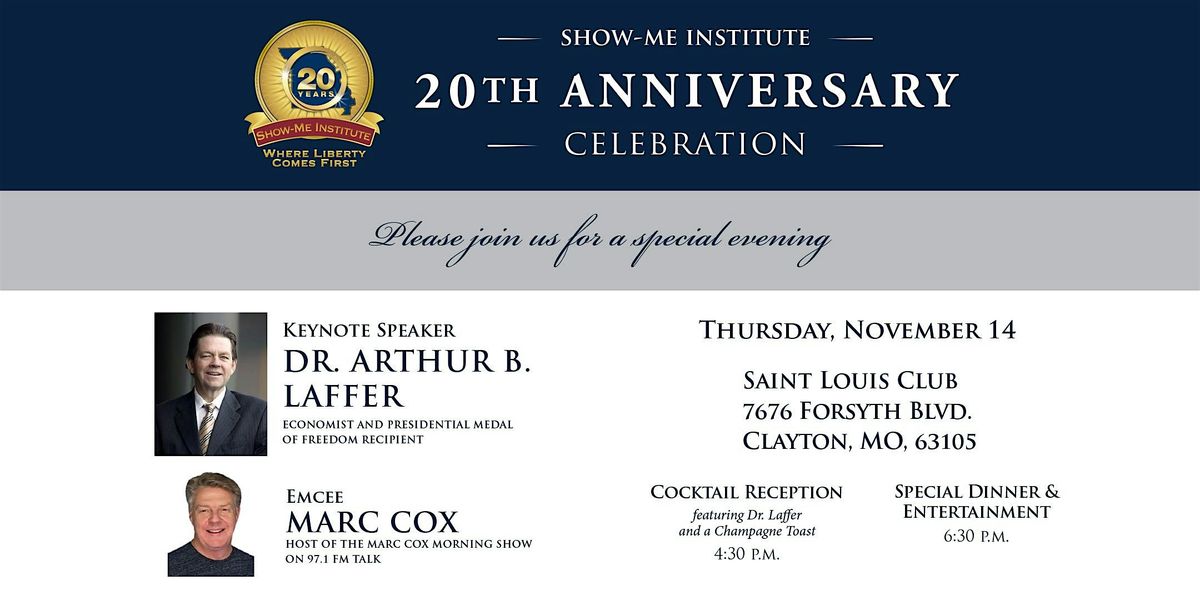 Show-Me Institute's 20th Anniversary Celebration