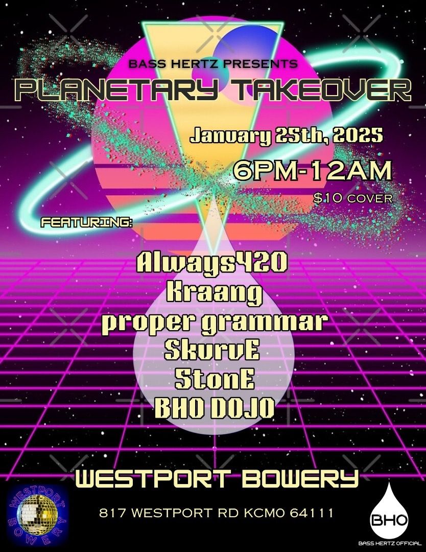 Bass Hertz presents Planetary Takeover