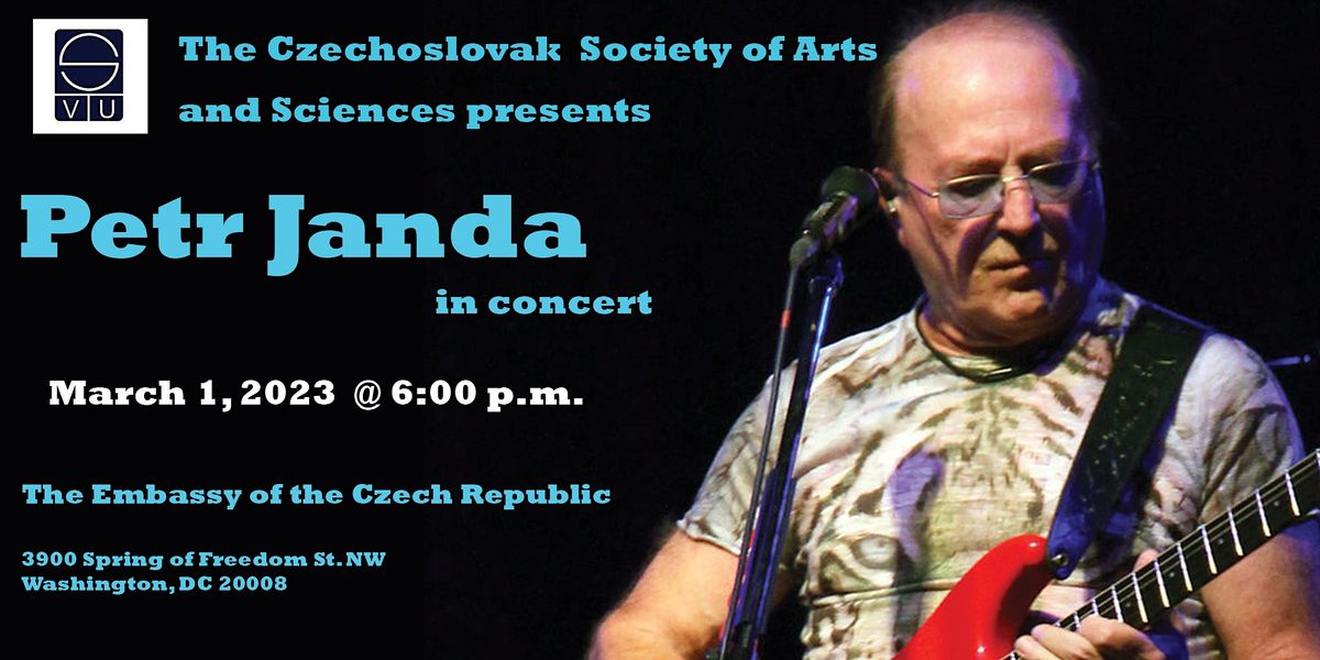 Benefit Concert for SVU-DC  featuring Petr Janda, lead singer of Olympic