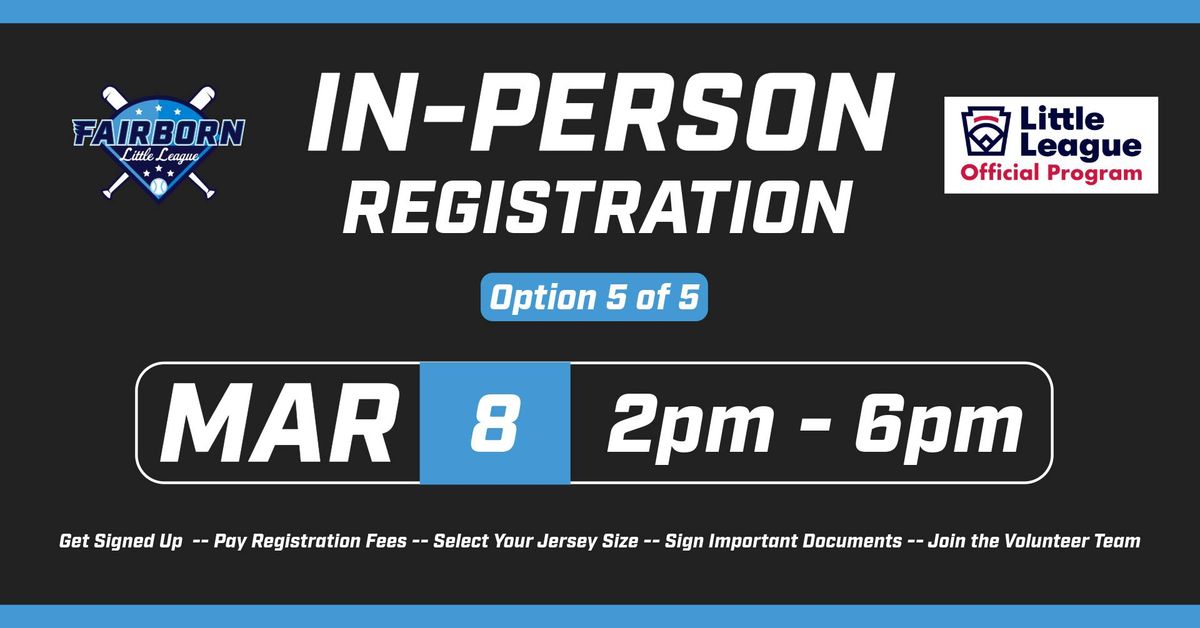 2025 In-Person Registration - Option 4 of 4