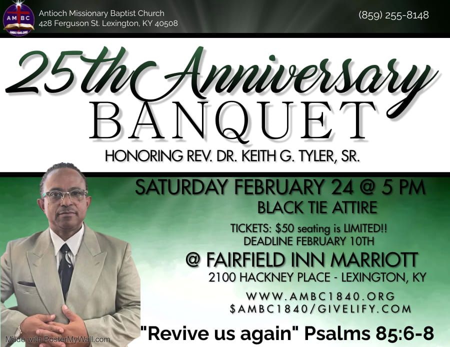 Pastor 25th Anniversary Banquet 